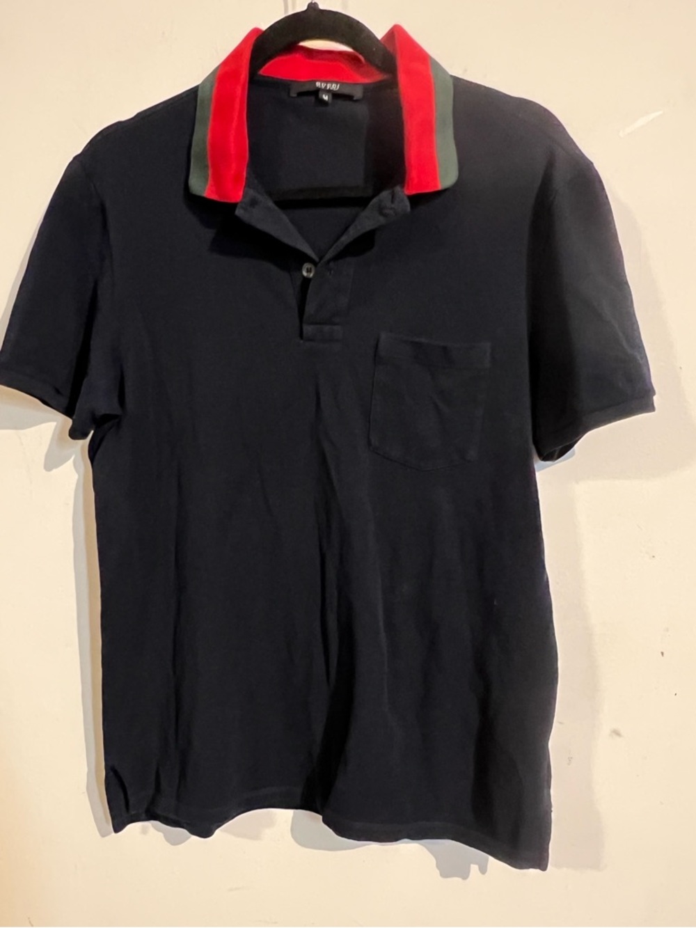 Gucci blue polo shirt m